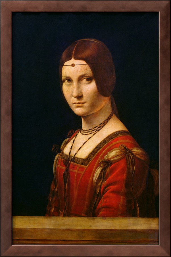 Portrait of a Lady from the Court of Milan, circa 1490 95 - Leonardo Da Vinci Painting